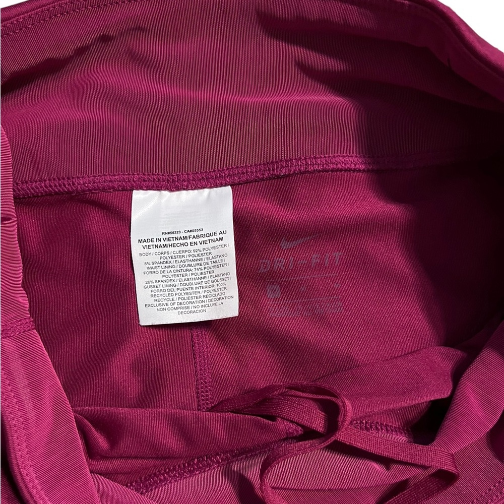 Nike Dri-Fit Capri Workout Cropped Leggings Pink Fuchsia Women’s Medium - Picture 5 of 5